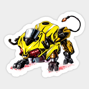 Ducati Panigale Bull Yellow Sticker